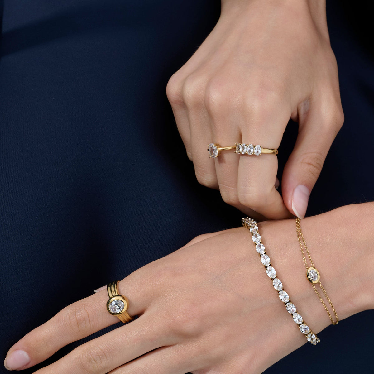 Bracelet Clemence – doré de Mia