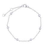 Bracelet Jupiter de Mia, fini argenté