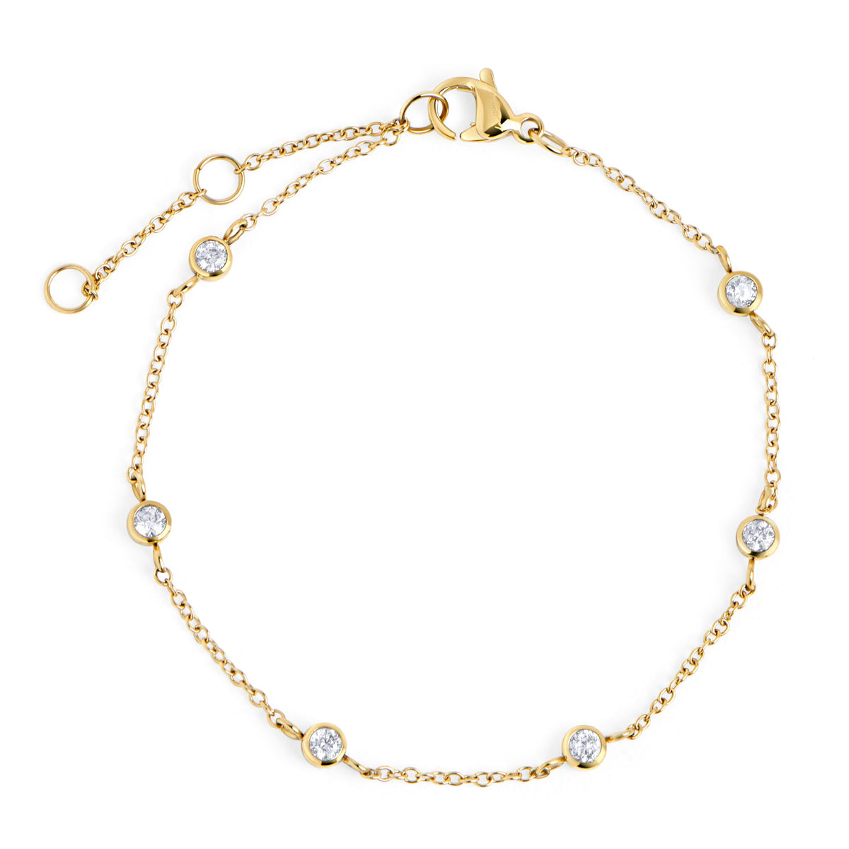 Bracelet Jupiter de Mia, fini doré