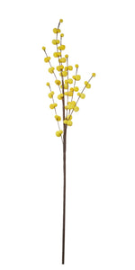 Branche décorative de chatons jaunes