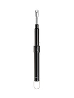 Briquet Sizzle Extender noir avec tige repliée