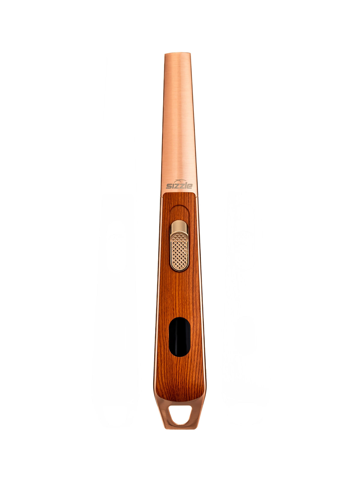 Briquet Sizzle LUX finition chêne, vue de face