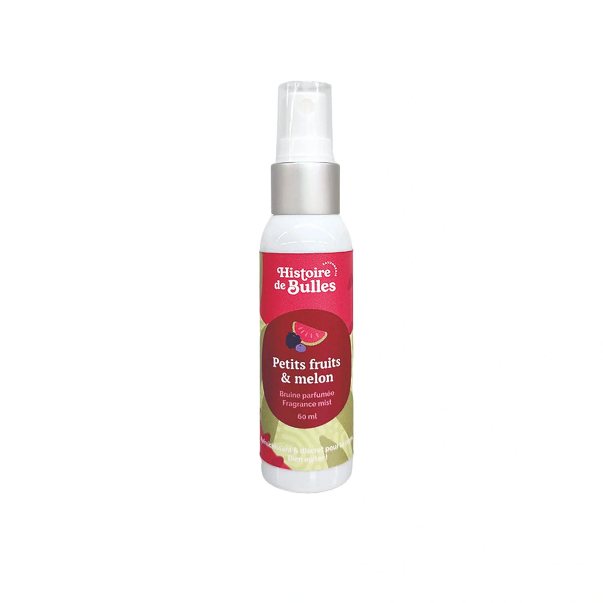 Bruine parfumée – Petits fruits et melon Histoire de bulles, présentation du produit