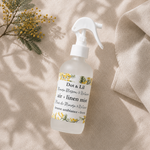Brume d’ambiance et literie – Fleur de mimosa & nectarine – 237 ml de Dot & Lil – présentation du produit