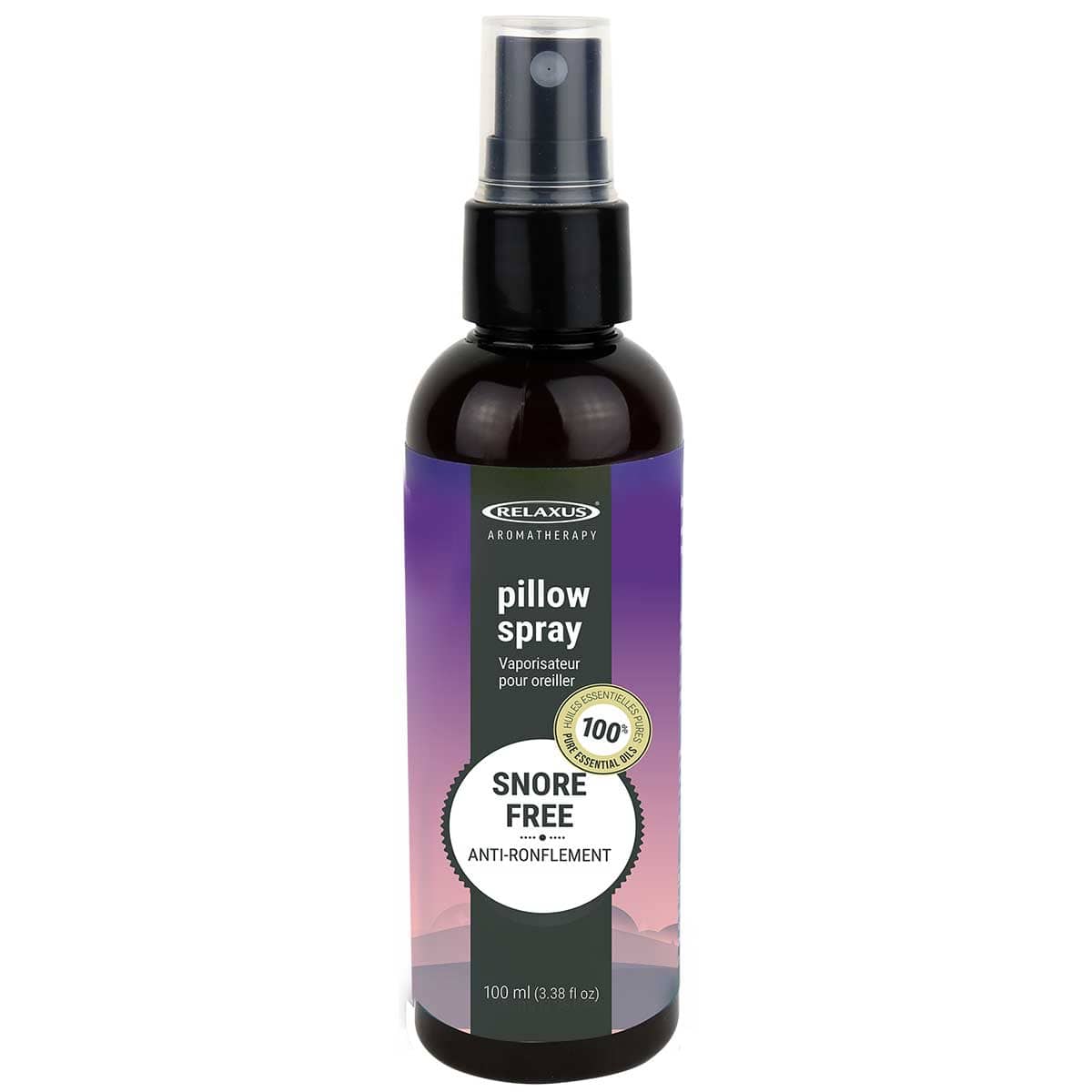 Brume pour oreiller Relaxus – Snore Free – 100 ml – vue du produit