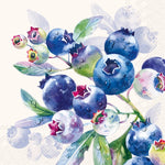 Motif aquarelle de bleuets sur fond clair