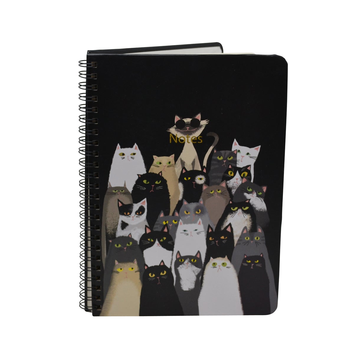 Cahier rigide famille de chats 80 feuilles – vue du produit