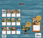 Calendrier mural LANG Simple Country 2027 : présentation des illustrations et du dos du calendrier.