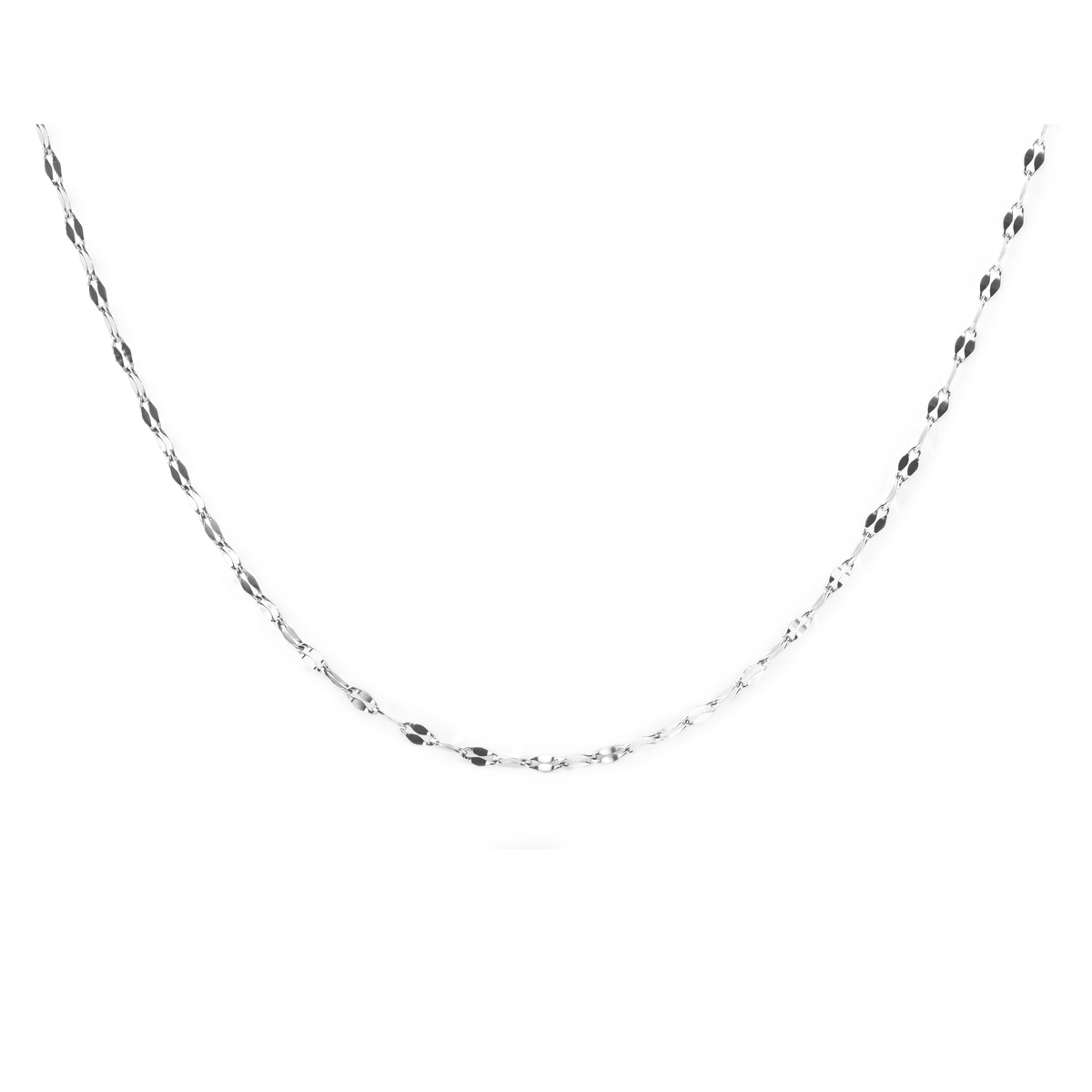 Chaîne coupe diamant acier inox de Mia, fini argenté