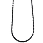 Chaîne Figaro Intégrité 4 mm AJ&Co, finition noire.