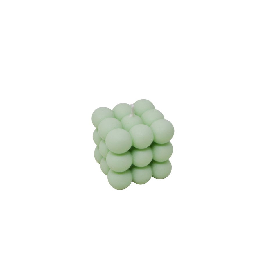 Chandelle à bulles verte