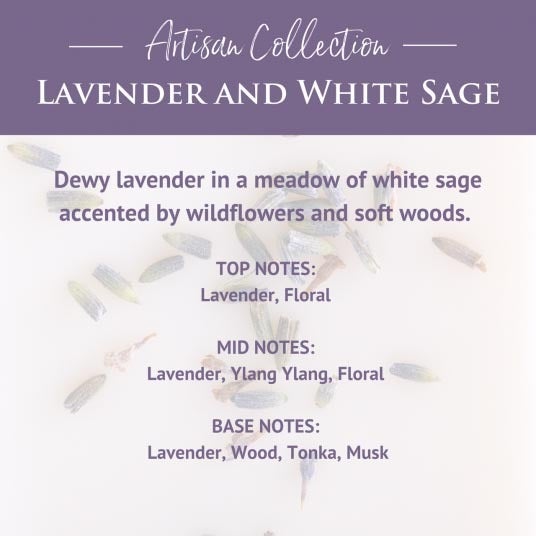 Cire parfumée Artisan – Lavande et sauge blanche – 70,9 g de Candle Warmers — présentation de la cire et de ses notes parfumées