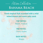 Cire parfumée Artisan – Plage des Bahamas – 70,9 g de Candle Warmers — présentation de la cire et de ses notes parfumées