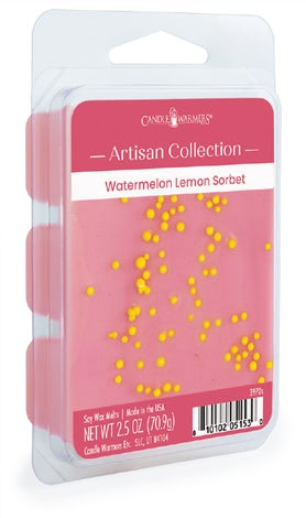 Cire parfumée Artisan – Sorbet au melon d’eau et au citron – 70,9 g de Candle Warmers