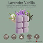 Cire parfumée – Lavande et vanille – 70,9 g de Candle Warmers — présentation de la cire et de ses notes parfumées