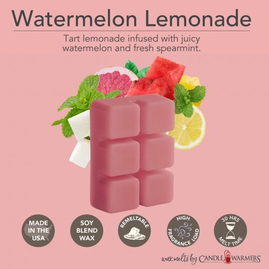 Cire parfumée – Limonade au melon d’eau – 70,9 g de Candle Warmers — présentation de la cire et de ses notes parfumées