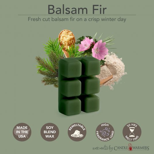 Cire parfumée – Sapin baumier – 70,9 g de Candle Warmers — présentation de la cire et de ses notes parfumées