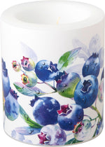 Gobelet blanc à motif de bleuets