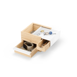 Coffret à bijoux Mini Stowit Umbra – Blanc et naturel – vue du produit
