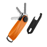 Coffret Active et outil multifonction Orbitkey — organiseur orange avec clés et outil noir