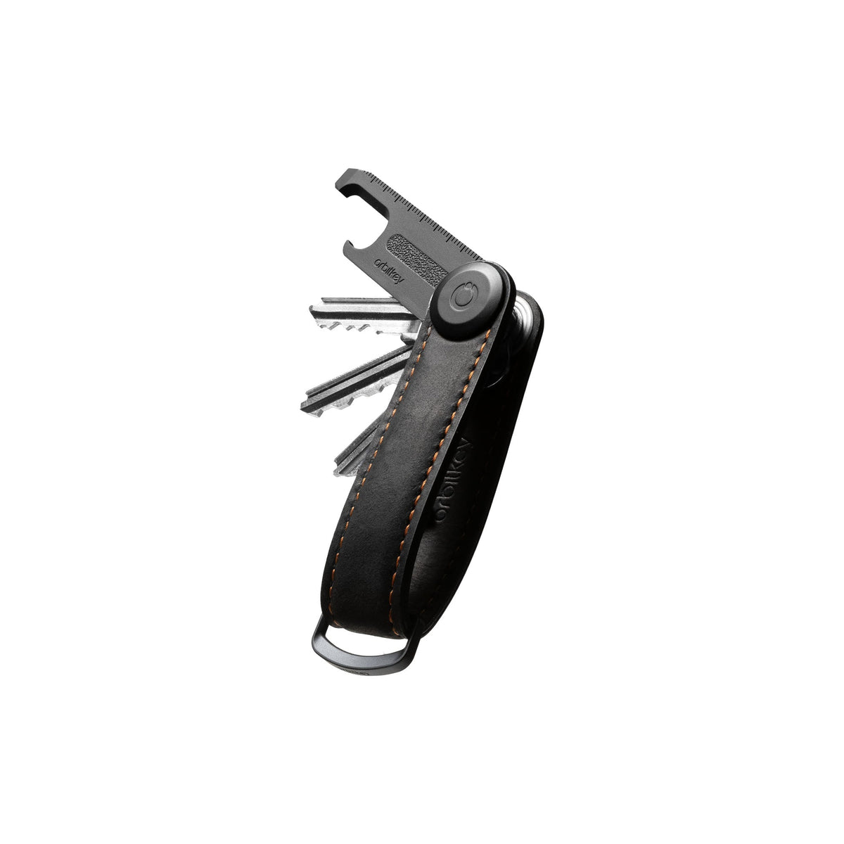 Coffret Crazy Horse et outil multifonction Orbitkey — organiseur noir avec outil multifonction intégré