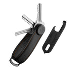 Coffret Crazy Horse et outil multifonction Orbitkey — organiseur noir avec clés et outil noir