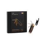 Coffret Crazy Horse et outil multifonction Orbitkey — boîte cadeau et organiseur brun avec outil