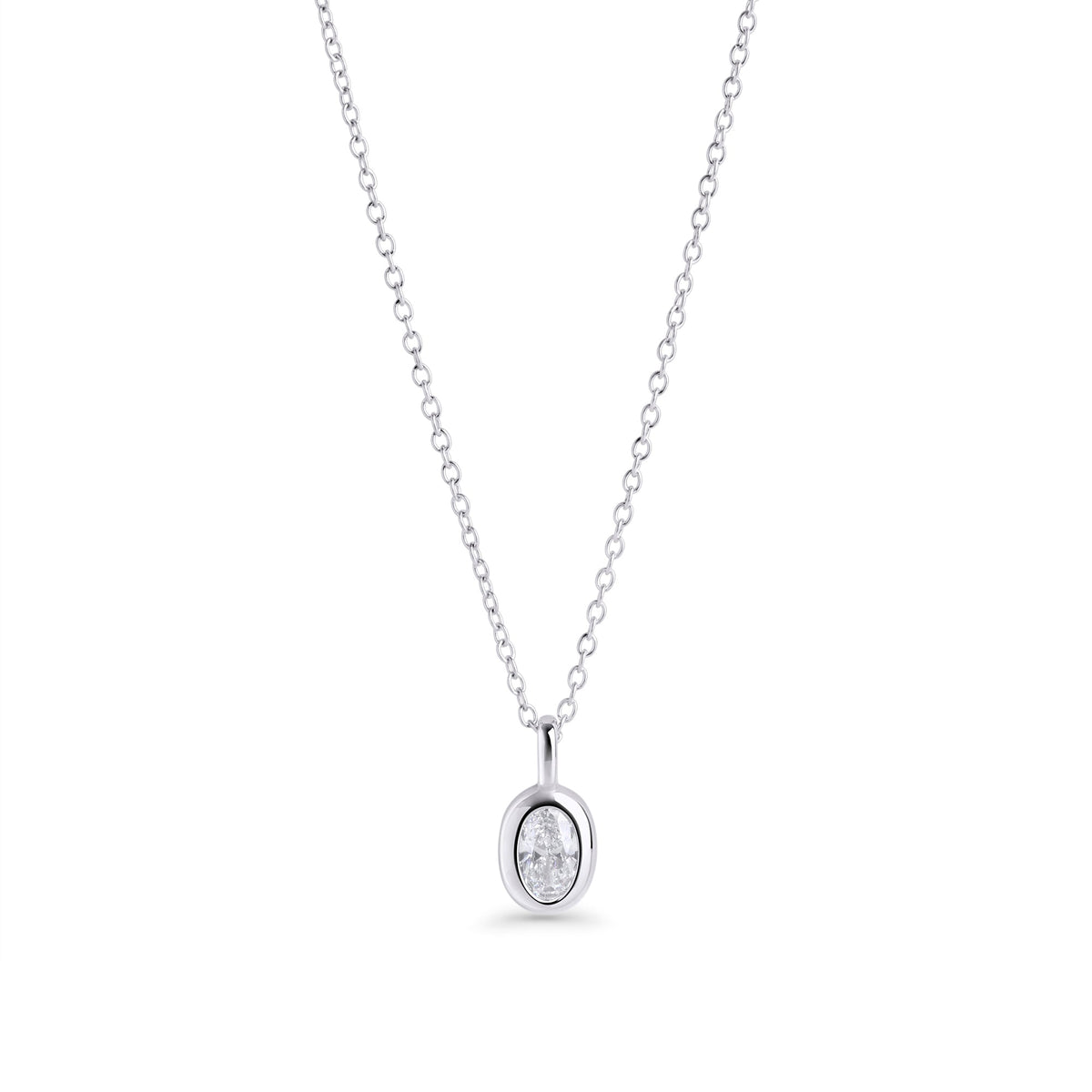 Collier pendentif Clemence – argenté de Mia