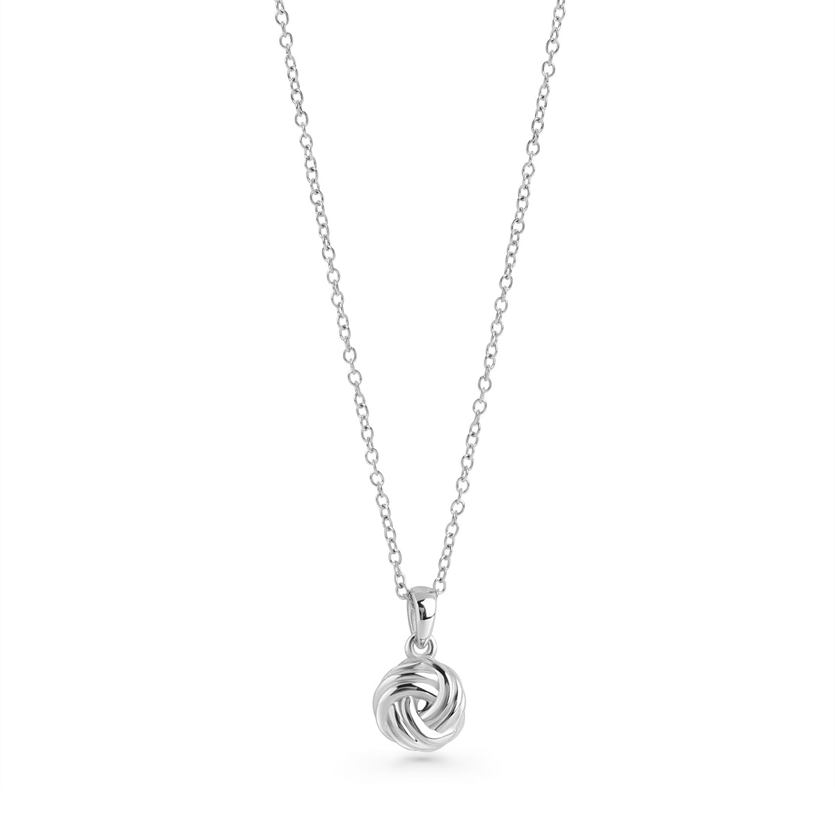 Collier pendentif Lucy de Mia, fini argenté