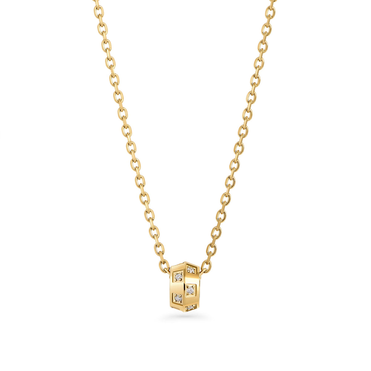 Collier pendentif Samira de Mia, fini doré