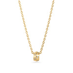 Collier pendentif Samira de Mia, fini doré