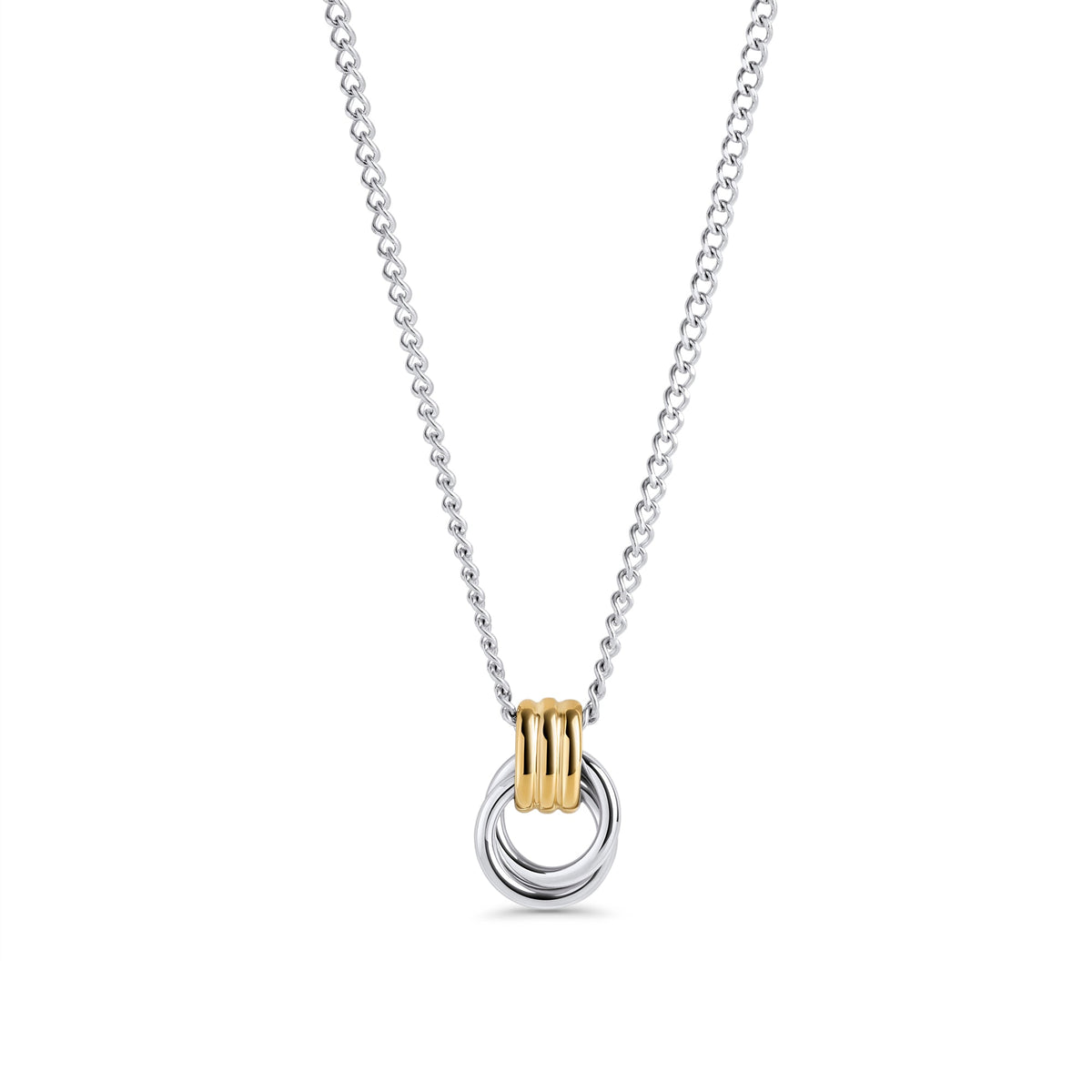 Collier pendentif Valence – argenté et doré de Mia