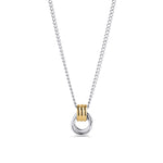 Collier pendentif Valence – argenté et doré de Mia