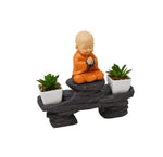 Décoration Inukshuk avec plantes