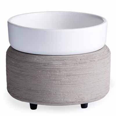 Diffuseur de cire 2 en 1 – Gris texturé de Candle Warmers