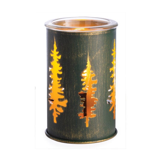Diffuseur de cire lumineux – Pins dorés de Candle Warmers