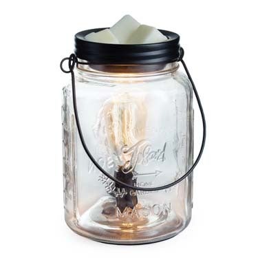 Diffuseur de cire lumineux – Pot Mason en verre de Candle Warmers