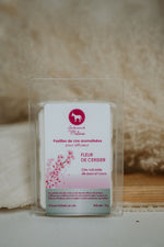 Boîte de pastilles de cire fleur de cerisier Mulâne, vue de face
