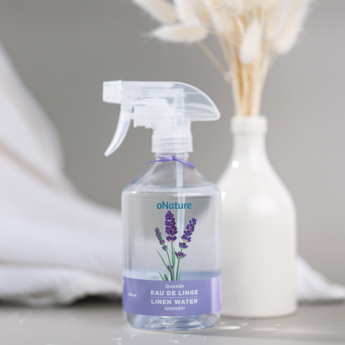 Eau de linge oNature – Lavande – 500 ml — présentation du produit