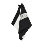 Ensemble de 2 torchons noirs et crème
