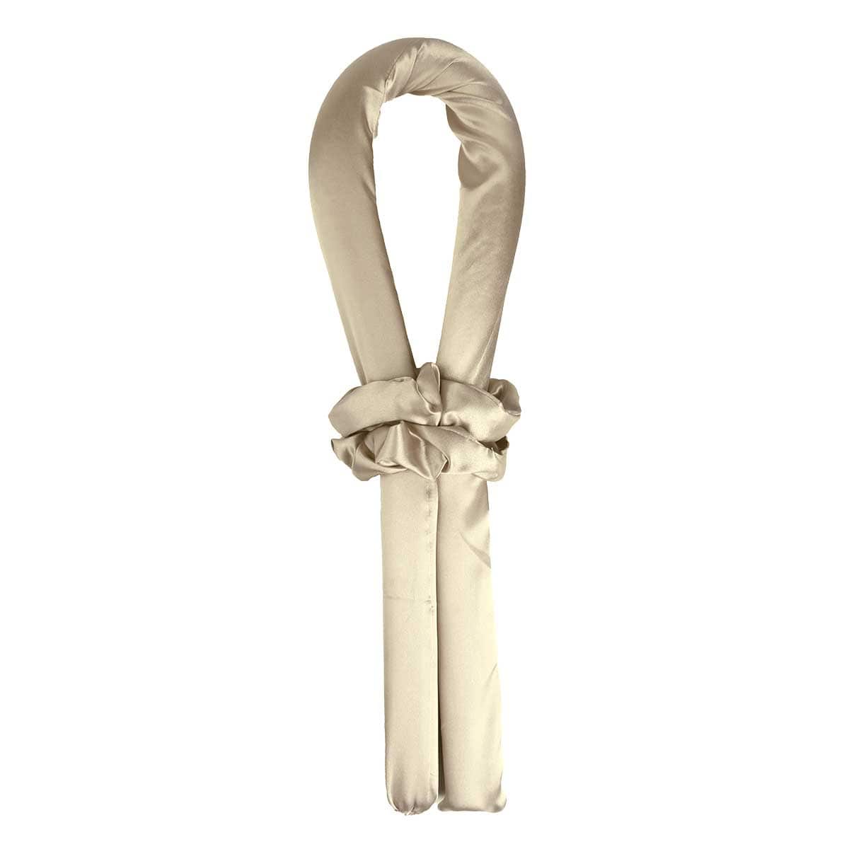 Rouleau et chouchous champagne pour boucler les cheveux sans chaleur Relaxus