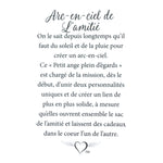 Message en français sur la carte de l’épinglette « Arc-en-ciel de l’amitié ».
