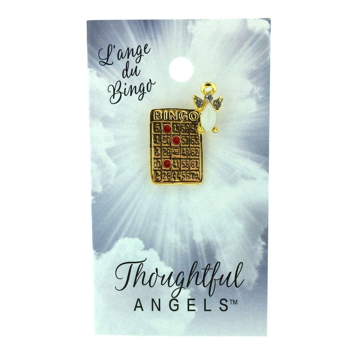 Épinglette « Bingo » de la collection Thoughtful Angels.