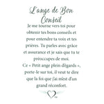 Message en français sur la carte de l’épinglette « Bon conseil ».