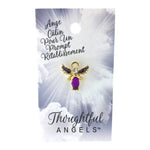 Épinglette « Câlin pour un prompt rétablissement » sur sa carte de présentation Thoughtful Angels.