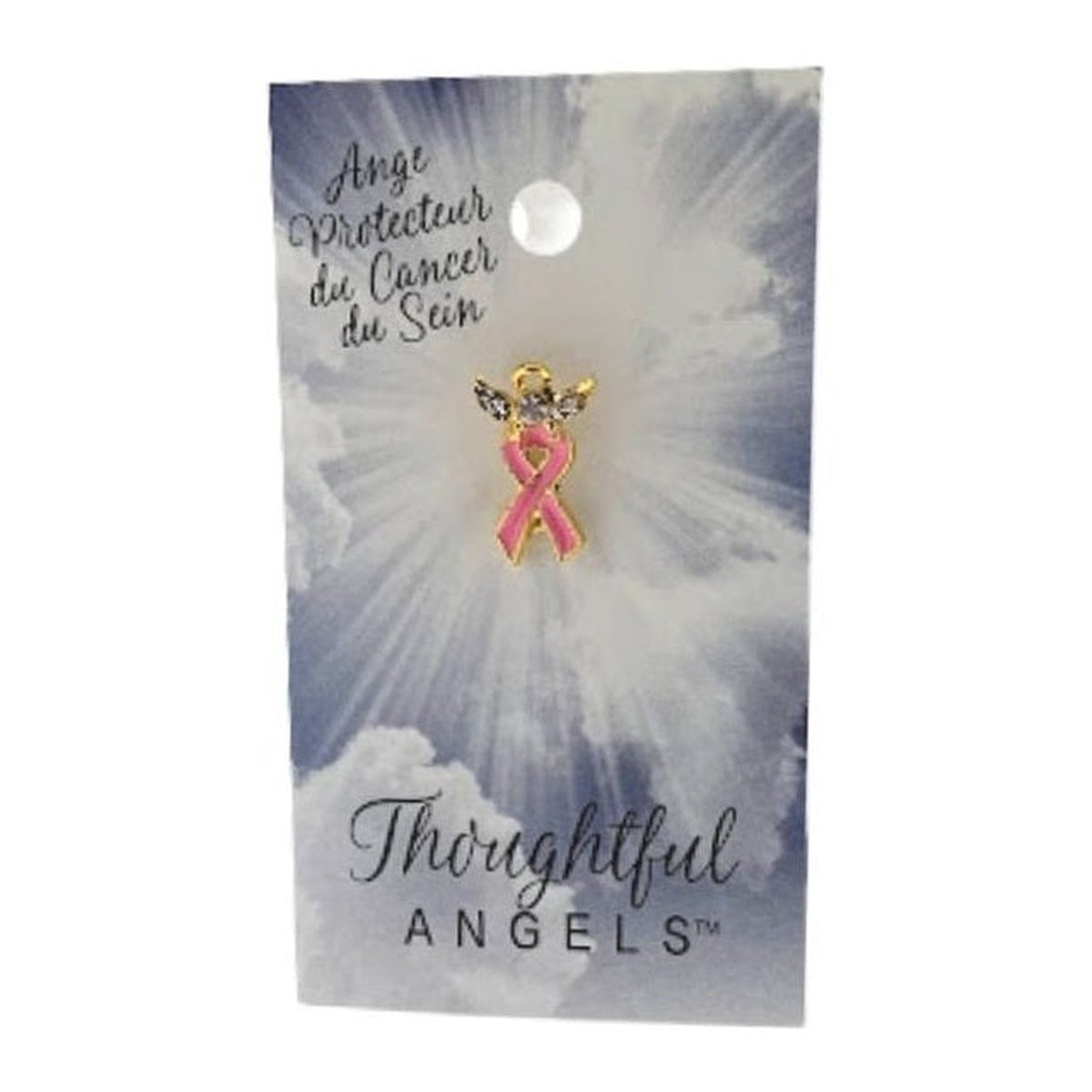 Épinglette « Cancer du sein » de la collection Thoughtful Angels.