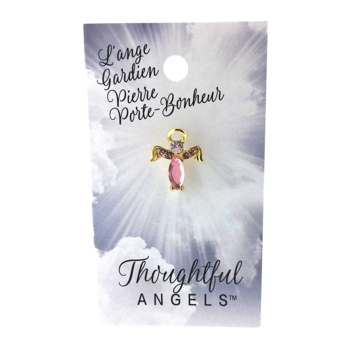 Épinglette « Ange gardien – octobre » de la collection Thoughtful Angels.