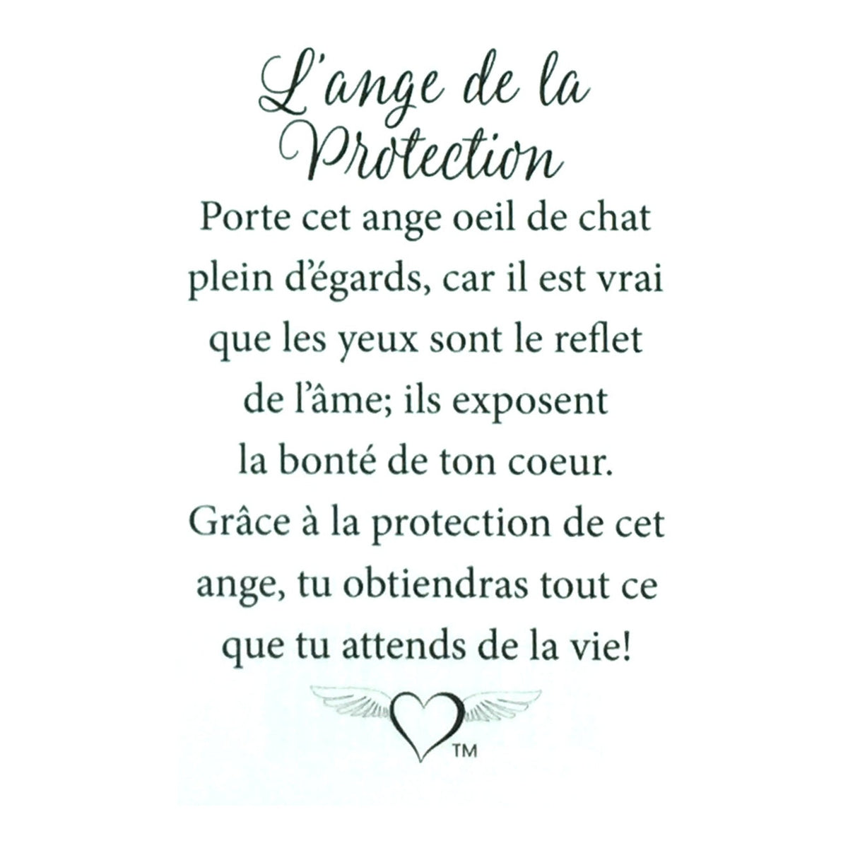 Message en français sur la carte de l’épinglette « Guérison naturelle ».