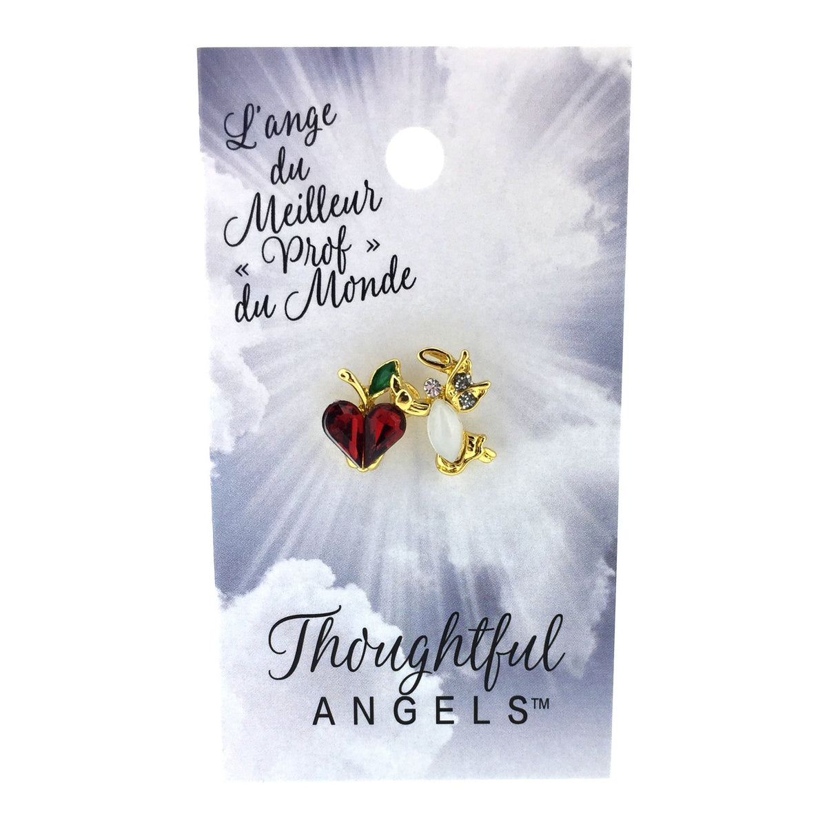 Épinglette « Meilleur prof du monde » de la collection Thoughtful Angels.