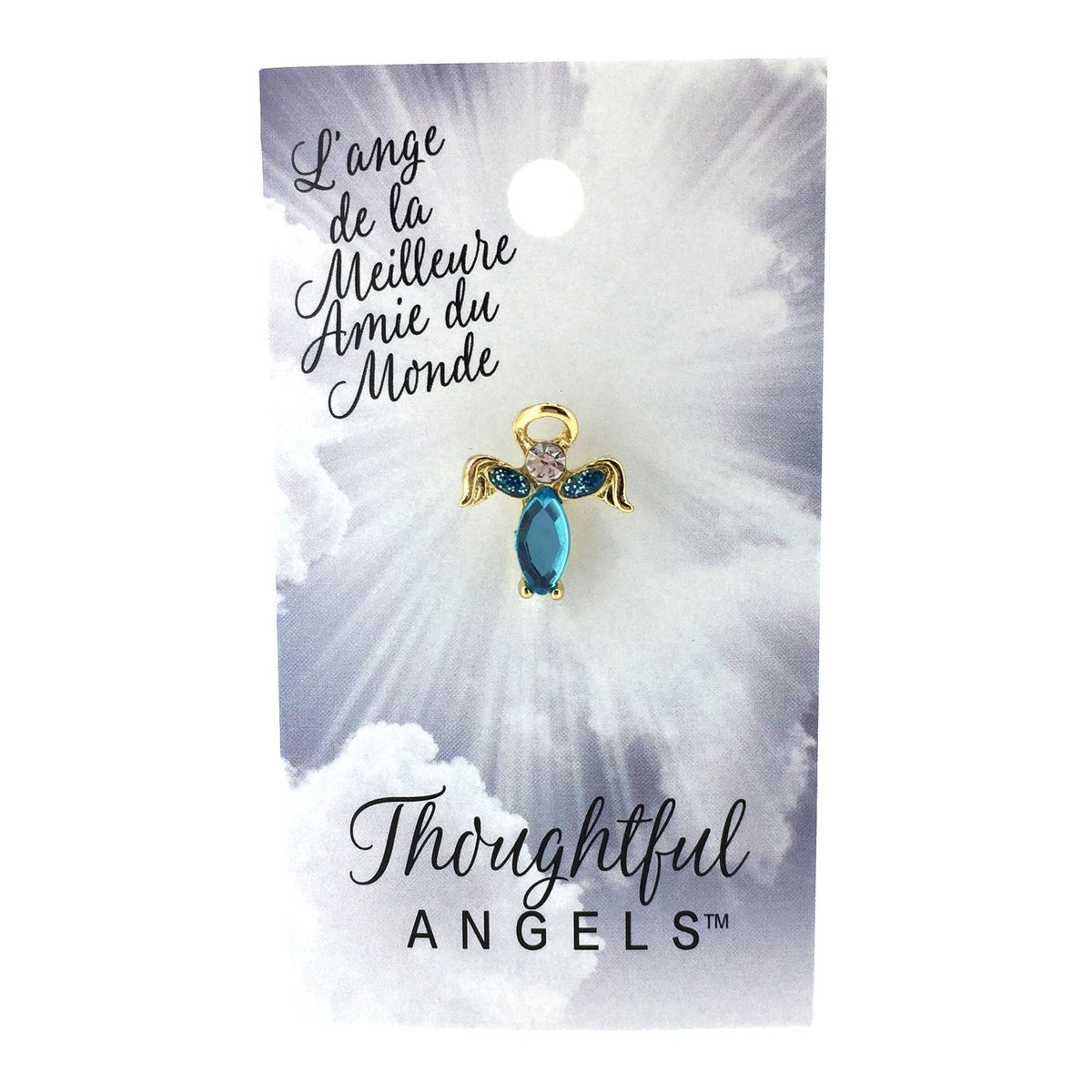 Épinglette « Meilleure amie du monde » de la collection Thoughtful Angels.